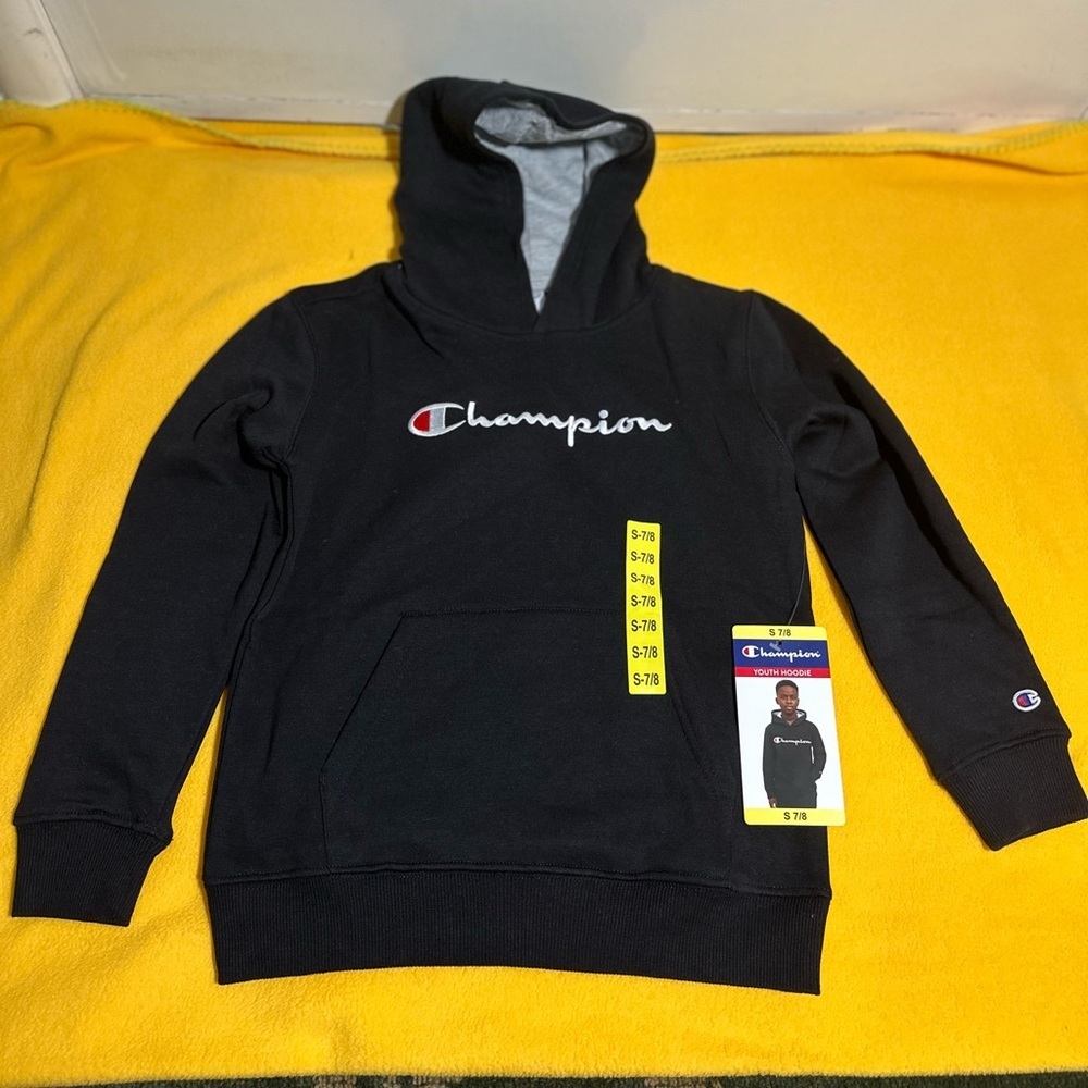 Champion Kids Black Pullover Hoodie